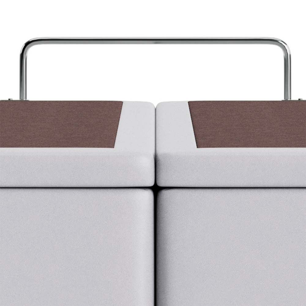 Base Cama Box Queen com Ba&uacute; Phys Corino Branca 198x158x42,5 cm Ortobom, Branco, large image number 5